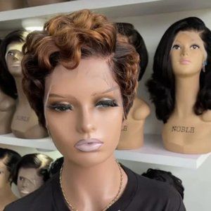 SHERI 13"4 FRONTAL TRANSPARENT LACE PIXIE WIG-6"